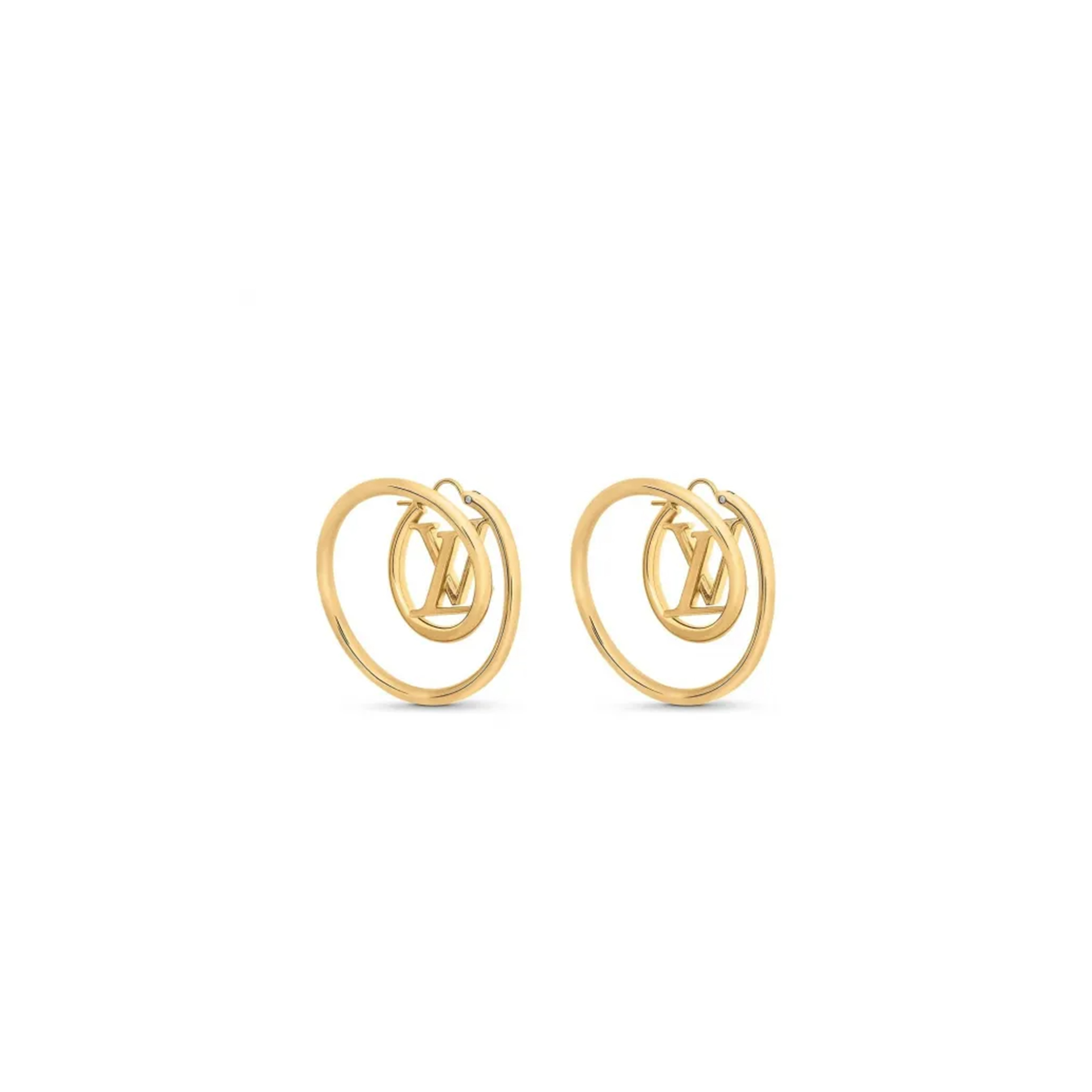 LOUIS VUITTON LV SPIRAL EARRINGS M00764_01